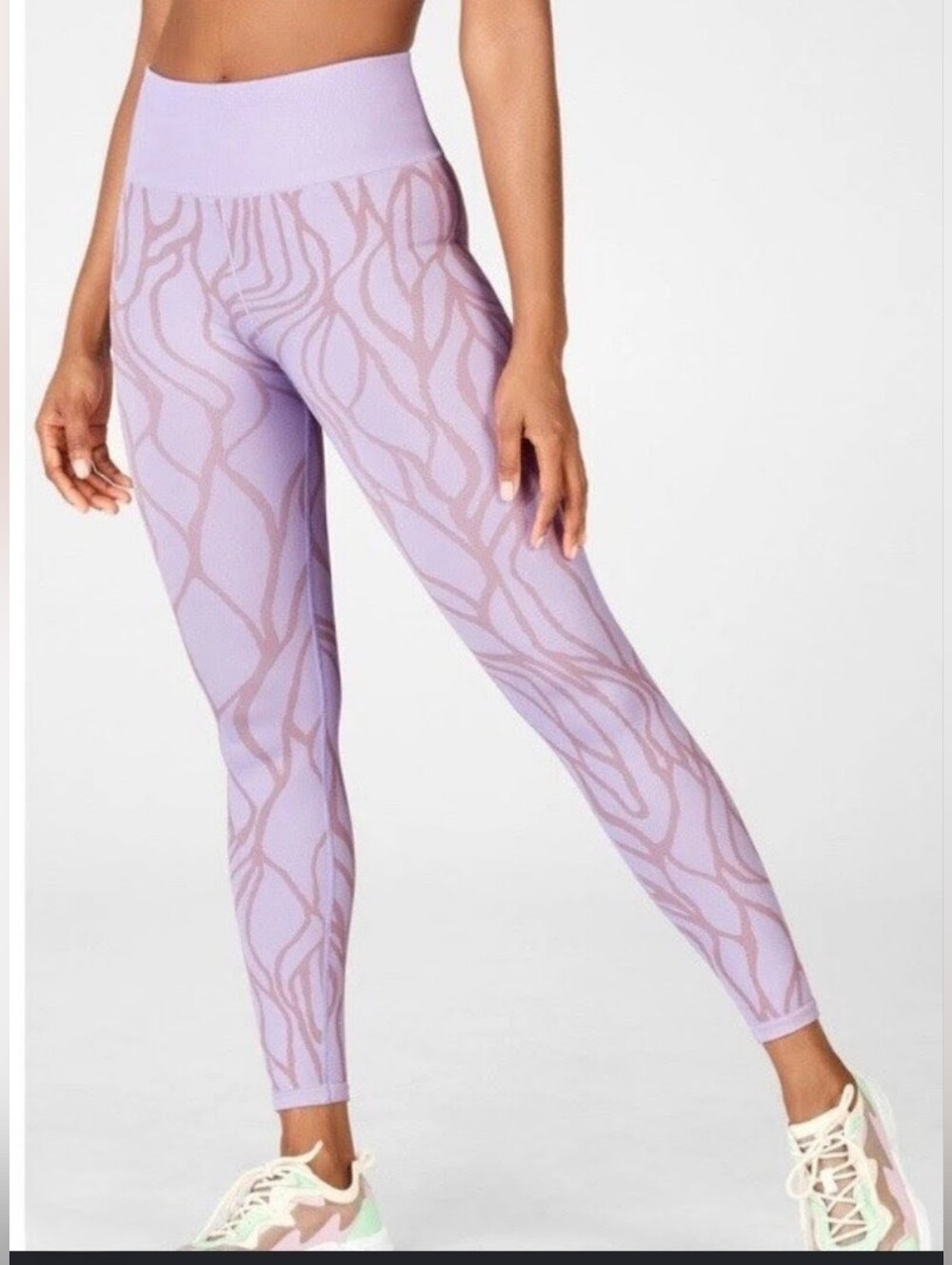 Fabletics High Waisted Seamless Printed Leggings